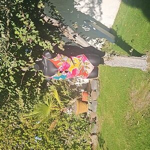 Beach Betty's Women V Neck One Piece Slimming Control Tie Front Swimsuits NWT